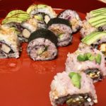 vegan roll sushi