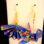Japanese style origami earrings