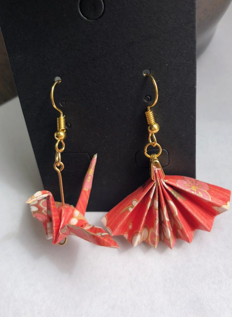 Origami earrings