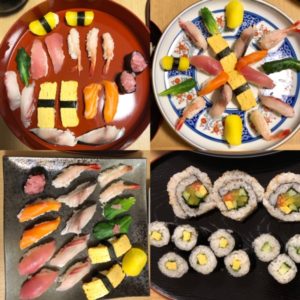 beautiful nigiri sushi