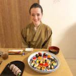 guest with sushi