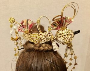 Our handmade Kanzashi hair accessories