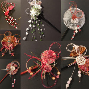 Our handmade “Kanzashi” – Japanese hair accessories | Connect Japan and the by sharing Japanese art, jewelry, food｜ Japan Cross Bridge｜Tokyo