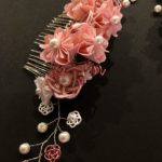 Amazing Sakura cherry blossom Kanzashi hair accessory
