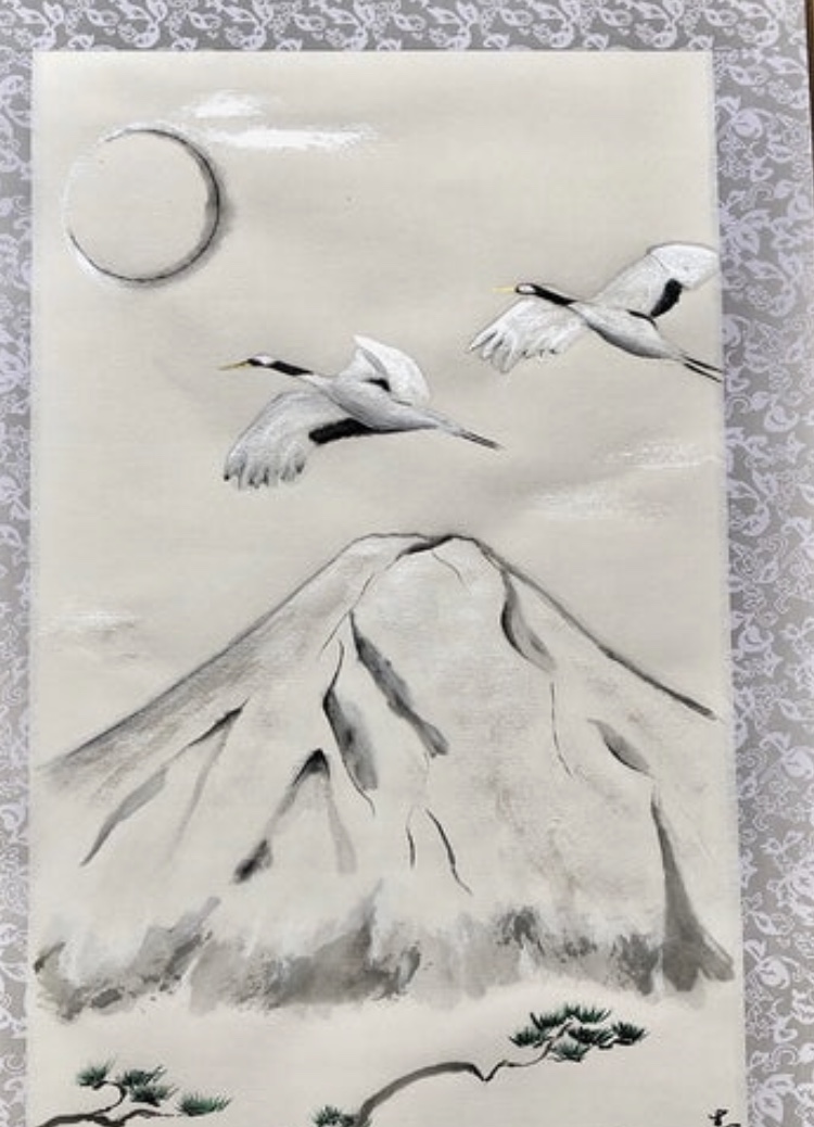 Crane bird – Japanese healthy long life good luck symbol