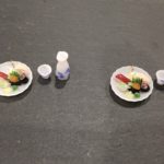 Miniature 3D Japanese food Sushi and Japanese Sake earrings