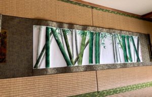 Extra large landscape bamboo forest Japanese painting art wall decoration