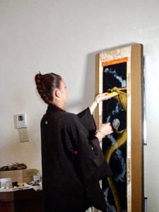 Live painting RYU Kakejiku dedication 