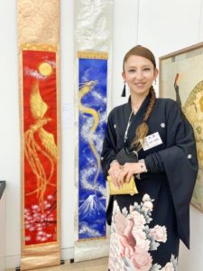 National Art Center Ryu land Houou Painting Kakejiku with me