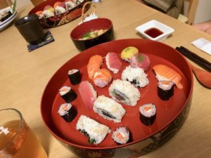 guests made sushi
