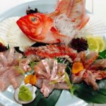 gold eye fish sashimi photo