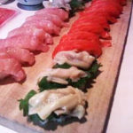 sushi salmon fatty tuna photo