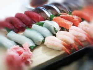 sushi sweet shrimp squid