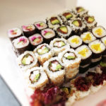 inside out sushi roll photo