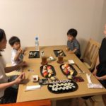 Learning sushi with eyes and mouth course