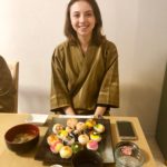 guest with temari sushi