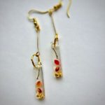 Japanese style stick earrings
