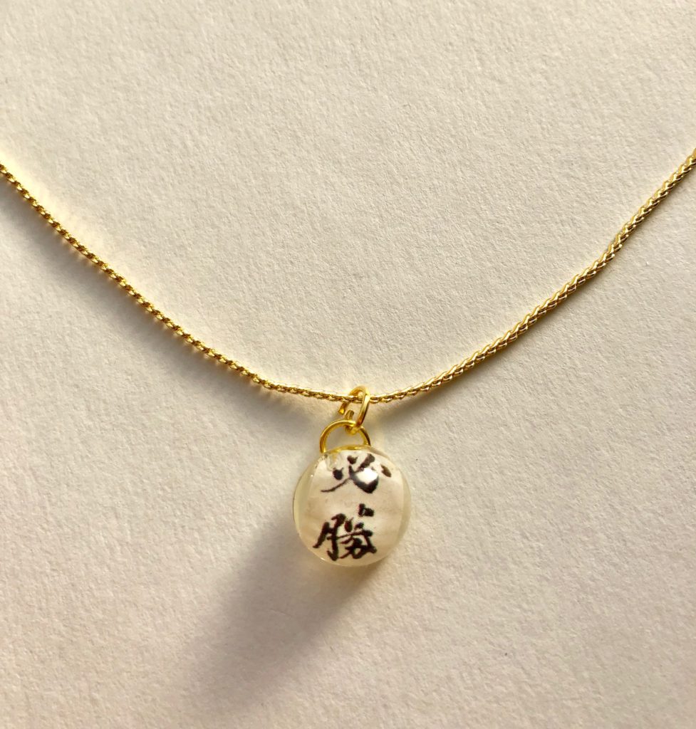 Japanese style gold plated necklace