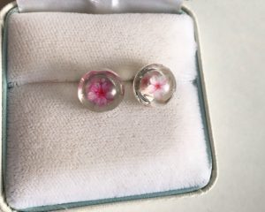 Japanese Sakura stud earrings