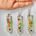 miniature 3D sushi necklace