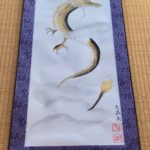 Unique Dragon Ryujin Japanese painting Kakejiku hanging scroll