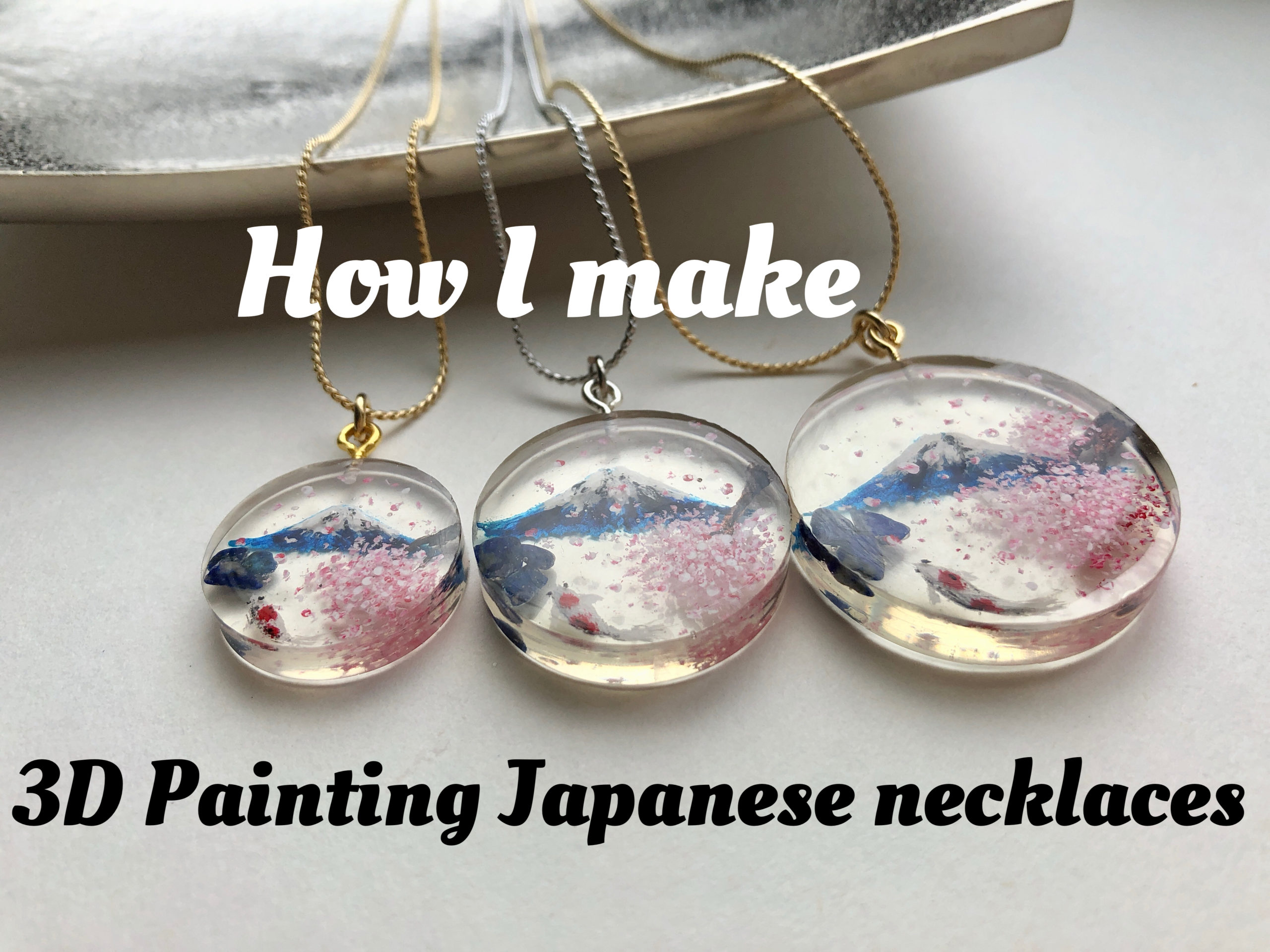 3D painting Japanese world art in jewelry