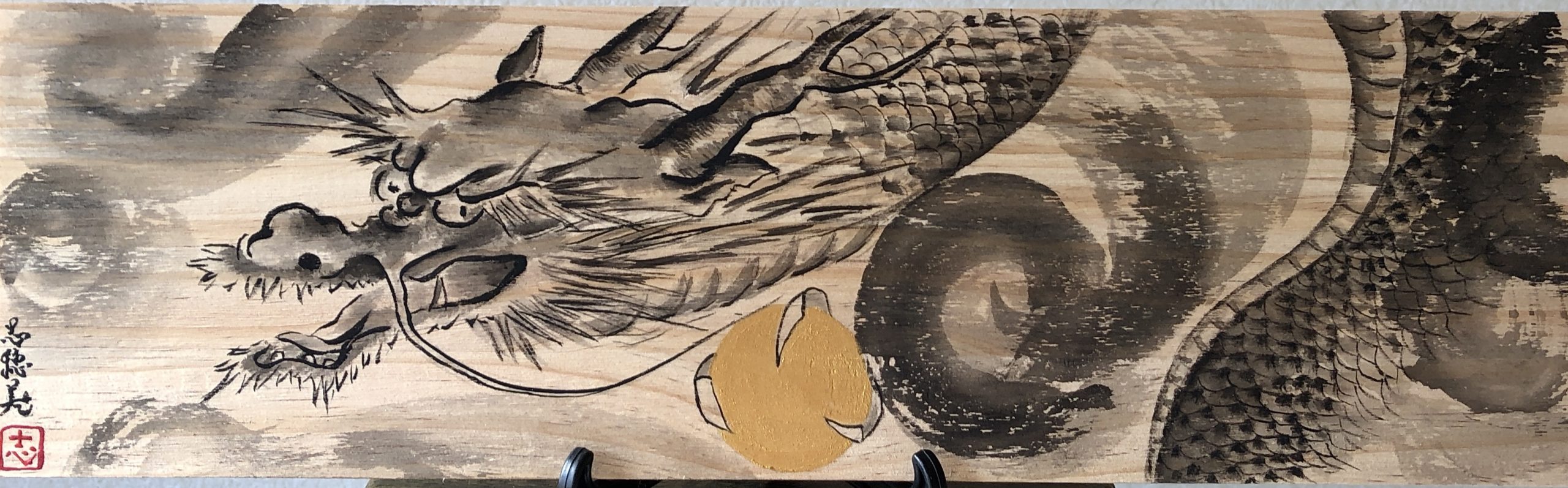RYUJIN Dragon Suibokuga painting board art | Connect Japan and the ...